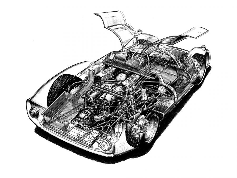  Porsche 906 Carrera 6 Kurzheck 1966 года  (фото 30 из 40)